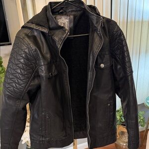Men's Black Quilted Leather Jacket